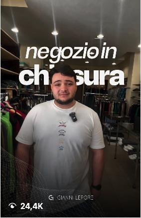Reel: negozio in chiusura — Gianni Lepore